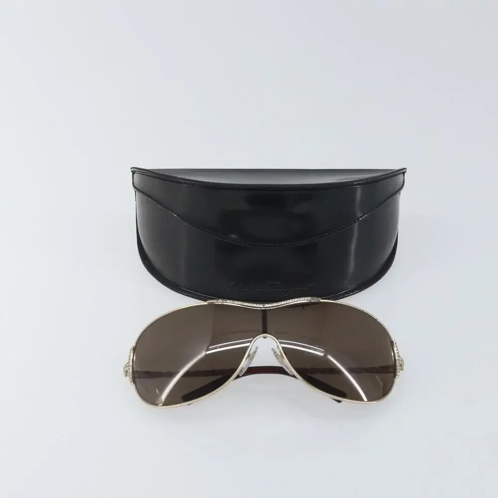Salvatore Ferragamo Metal Sunglasses Brown